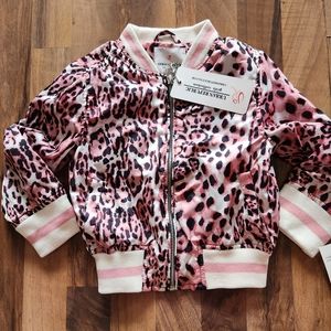 Urban Republic Toddler Girls Pink Sateen Bomber Jacket Sizes 3T